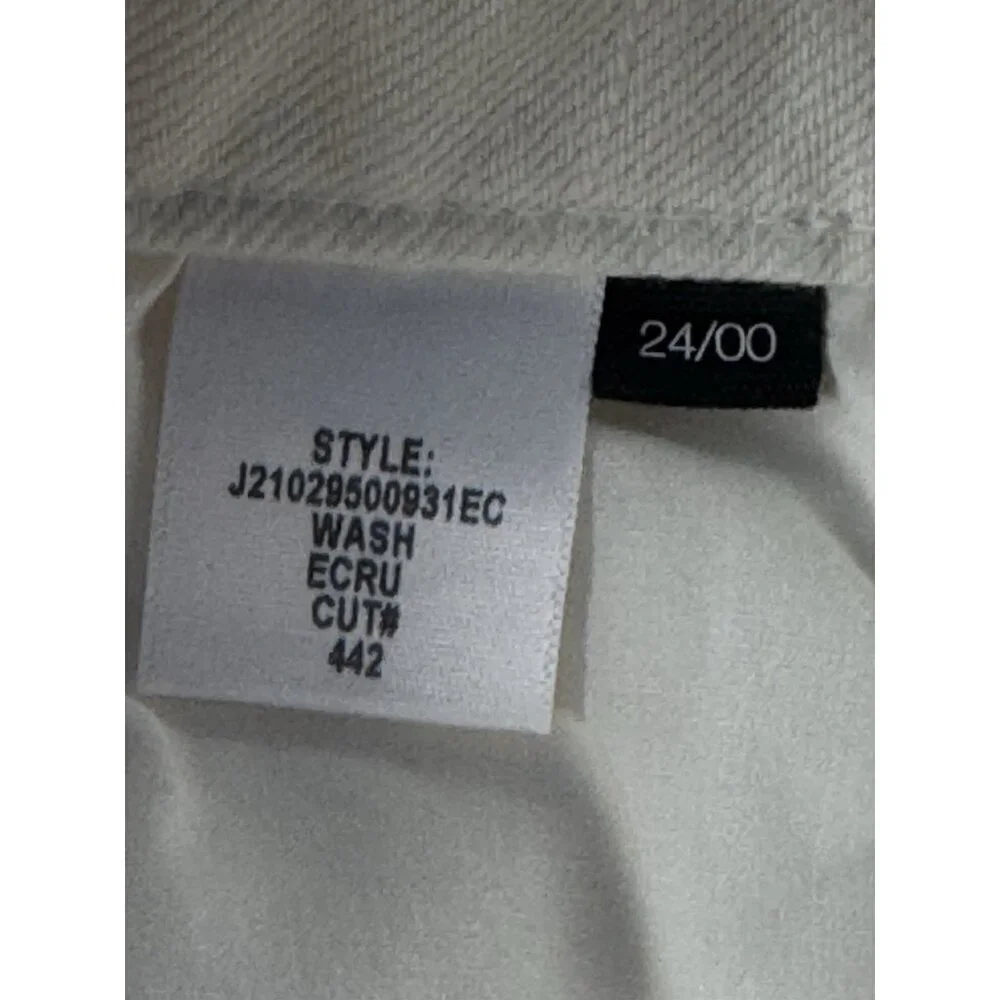 VERONICA BEARD Women's Sz 24 Blake Classic High Rise Straight Jeans in Ecru - Picture 8 of 10